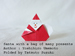 origami Santa with a bag of many presents, Author : Yoshihiro Umemoto, Folded by Tatsuto Suzuki